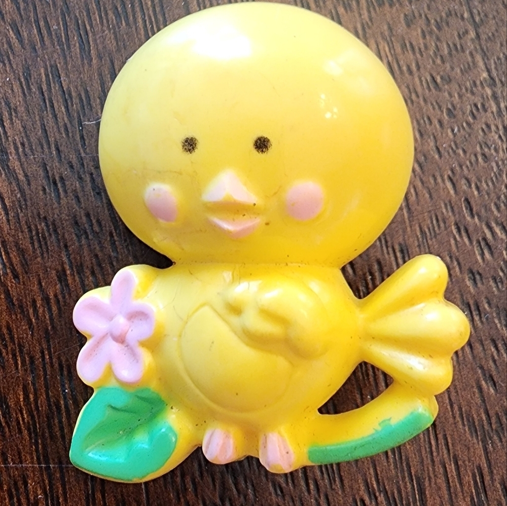 VINTAGE Avon Chicken Little Perfume Holder Pin
